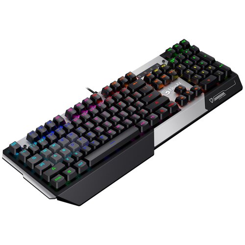 mad catz f r e q 4 черный Клавиатура A4Tech Bloody B865R механическая серый/черный USB for gamer LED