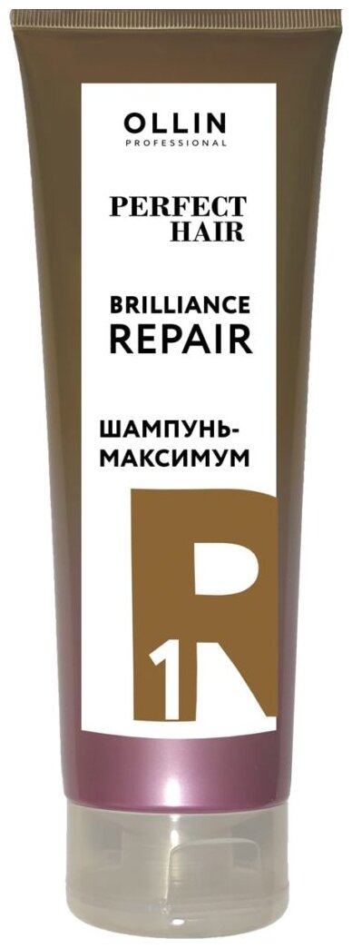 OLLIN Professional шампунь-максимум Perfect Hair Brilliance Repair 1 Подготовительный Этап, 250 мл