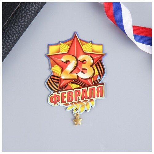 Магнит с подвеской 23 Февраля 6 х 8 см 245₽