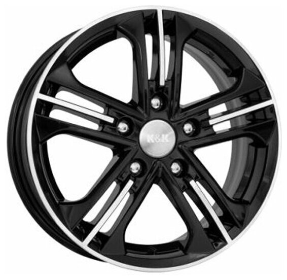 Диск K&k Trinity 6x15/5x112 D66.6 ET45 алмаз черный