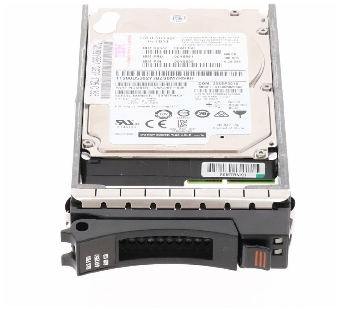 Жесткий диск IBM 600GB 10K 6G SAS 2.5 DS3500 EXP3500 [00Y8861]