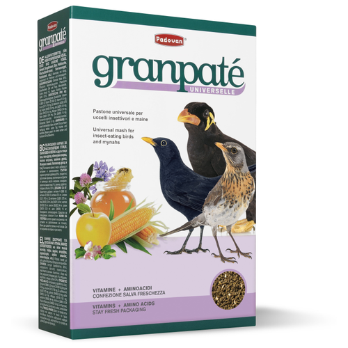 охотник певчих птиц Padovan GranPatee Universale корм для насекомоядных птиц универсальный 1 кг