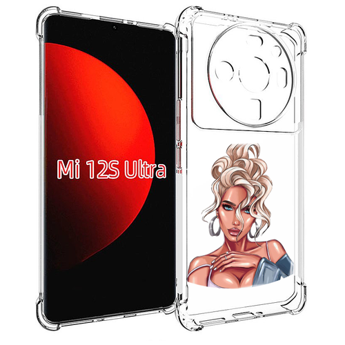 Чехол MyPads красивая-блондинка женский для Xiaomi 12S Ultra задняя-панель-накладка-бампер
