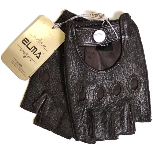 Кожаные митенки