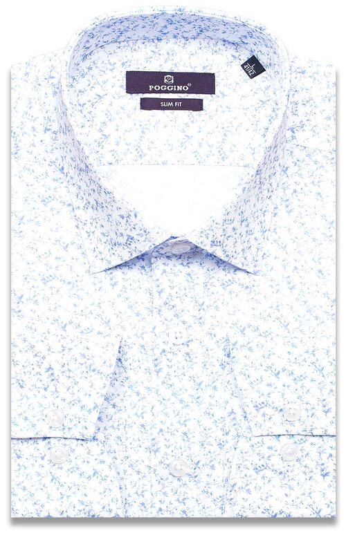 Рубашка POGGINO, размер (56)3XL, голубой