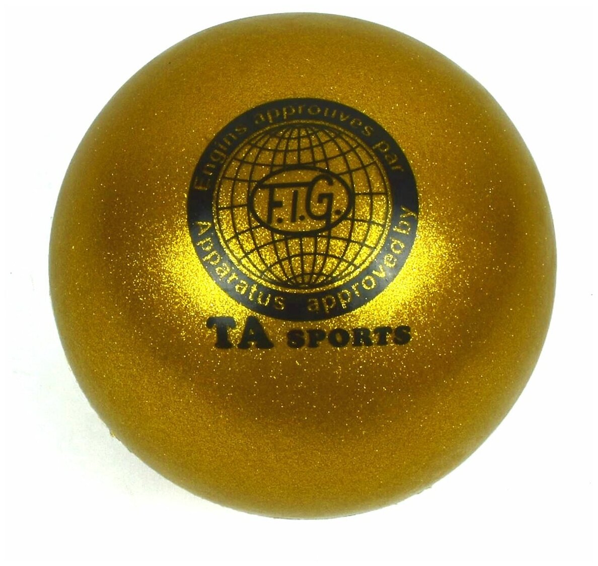 Мяч для художественной гимнастики d-18см, золотой