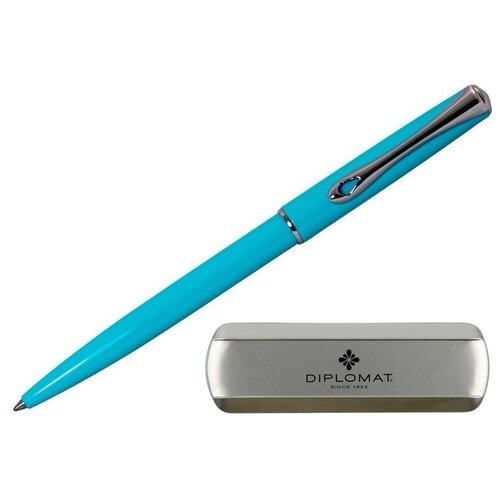 Ручка шариковая DIPLOMAT Traveller Lumi blue синий D20001071 , 1 шт.