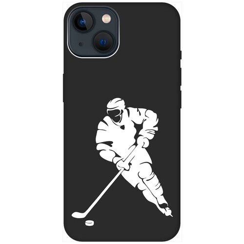 Силиконовый чехол на Apple iPhone 14 / Эпл Айфон 14 с рисунком Hockey W Soft Touch черный силиконовый чехол на apple iphone 14 эпл айфон 14 с рисунком fck w soft touch черный