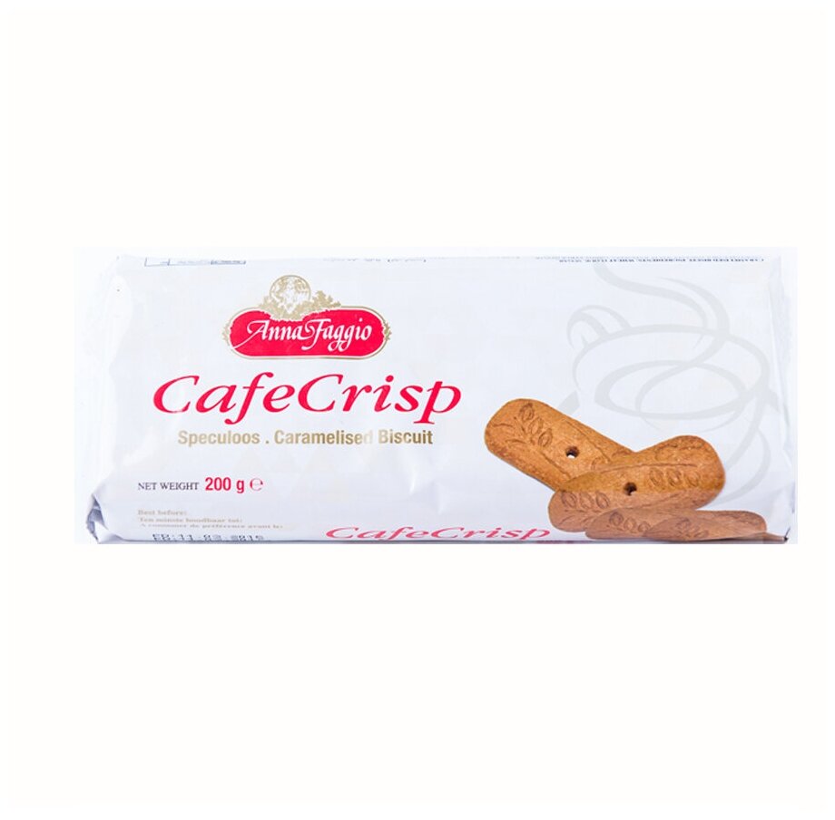 Хрустящее карамелизированное печенье ANNA FAGGIO "Café Crisp", 200г