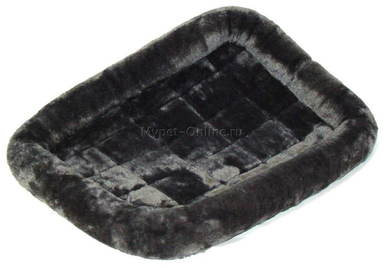 Лежанка для собак MidWest Pet Bed меховая, цвет: серый, 56*33 см - фото №3