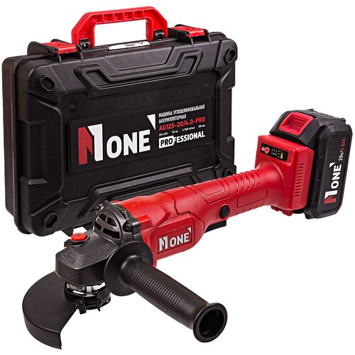 Аккумуляторная Шлифовальная машина УШМ Болгарка NUMBER ONE кейс бесщеточная AG125-2040-PRO 125мм электррегобор 2АКБ 4Ач 890600₽