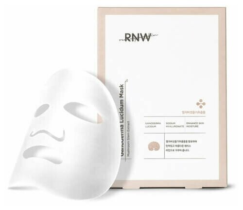 RNW / Набор тканевых масок для сияния кожи RNW Ganoderma Lucidum Mask 10шт.