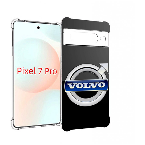 Чехол MyPads volco вольво 2 мужской для Google Pixel 7 Pro задняя-панель-накладка-бампер