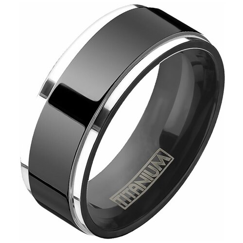 фото Кольцо spikes, титан, размер 19.5