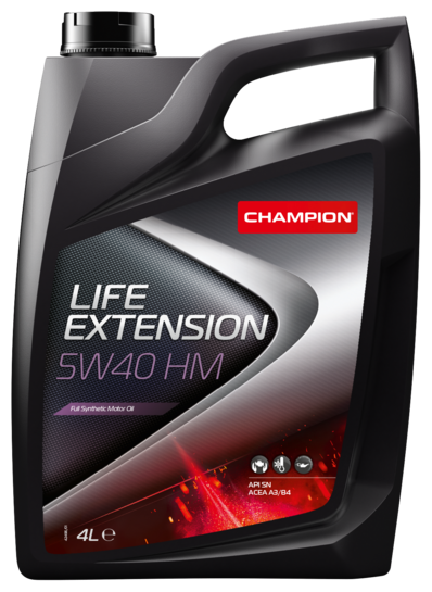 CHAMPION OIL Масло Мот. Синт. Champion Life Extension 5W40 Hm (4Л)