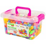 Конструктор POP-BEADS для творчества и игр, 550 бусин, браслеты, кольца, BRAUBERG KIDS, 664698 - изображение