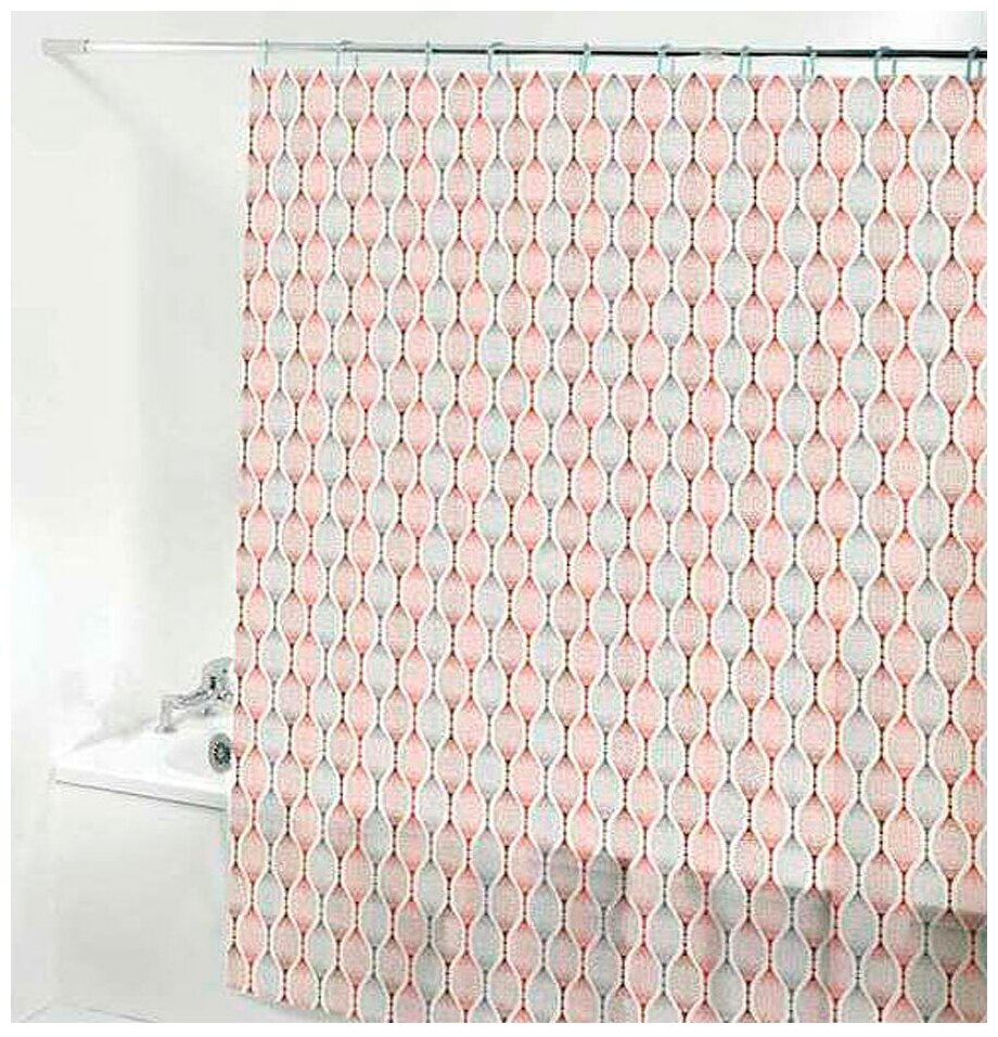 фото Штора для ванной Селфи 547-184 180х180 "Селфи" EVA Глория красный