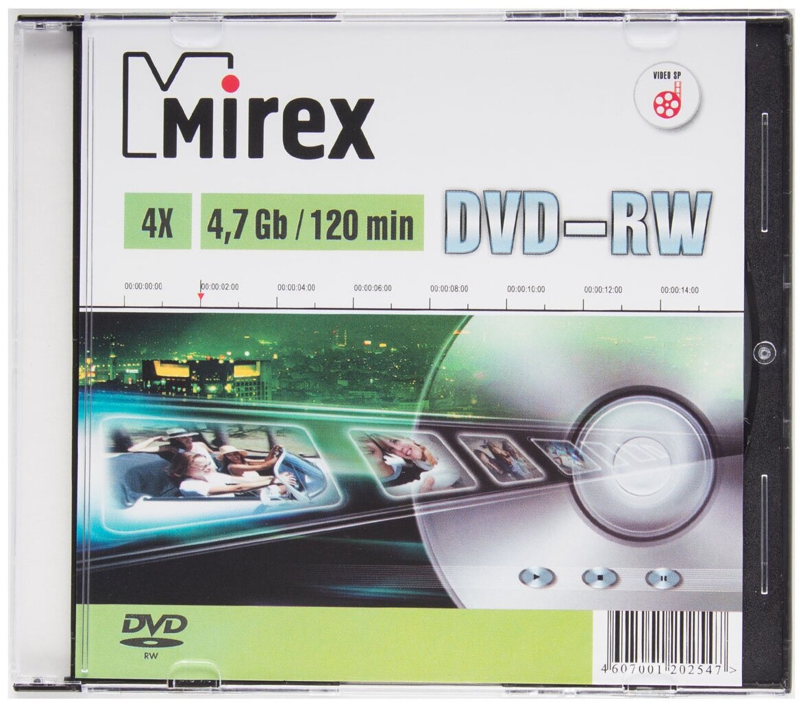 DVD-RW Mirex 47 Гб 4x Slim case