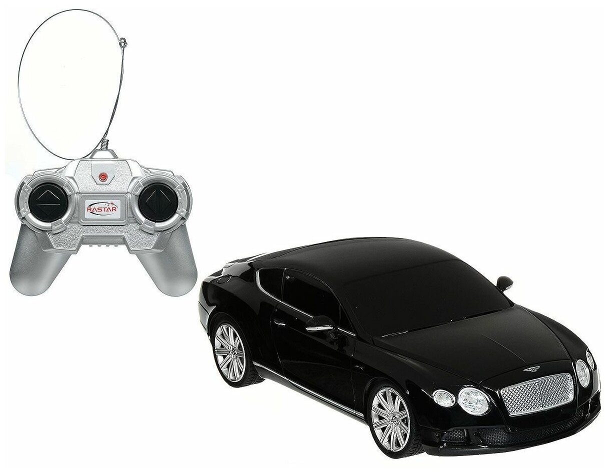 Легковой автомобиль Rastar Bentley Continental GT Speed (48600), 1:24, 20 см, черный