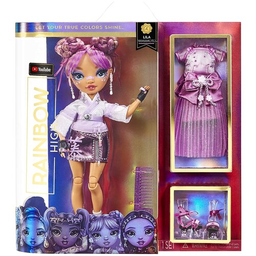 Кукла Rainbow High Lila Yamamoto 4 series Mauve Purple - Рейнбоу Хай Лила Ямамото