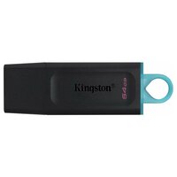 USB Flash Drive Kingston DataTraveler Exodia 64 ГБ, 1 шт, черный/голубой