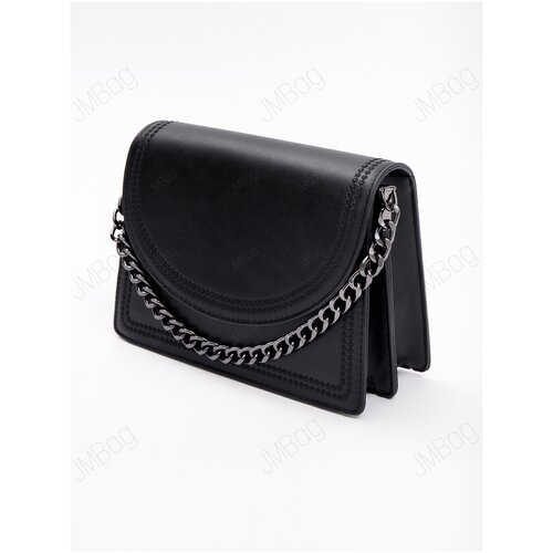 фото Сумка женская через плечо с цепочкой черный клатч jm bag