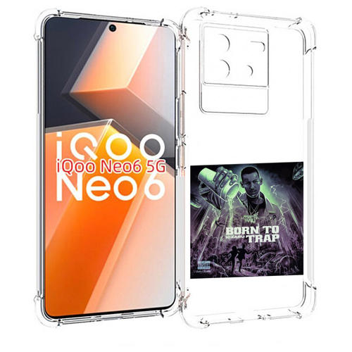 Чехол MyPads Born to Trap Kizaru для Vivo iQoo Neo 6 5G задняя-панель-накладка-бампер