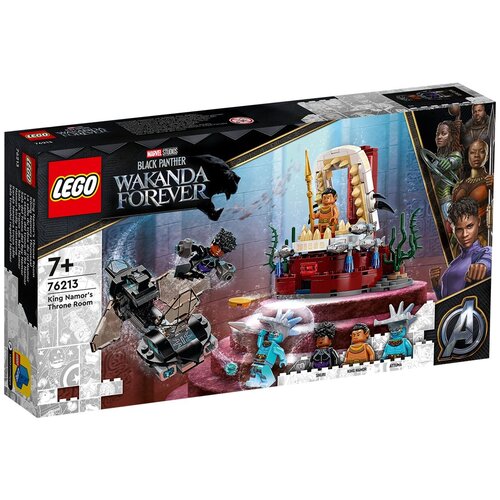 конструктор lego marvel super heroes 76213 king namor’s throne room 343 дет Конструктор LEGO Marvel Super Heroes 76213 King Namor’s Throne Room, 343 дет.