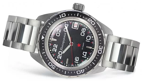 Наручные часы Восток Восток Командирские 02037А, черный, серебряный