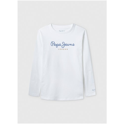 фото Лонгслив pepe jeans, размер 16, белый