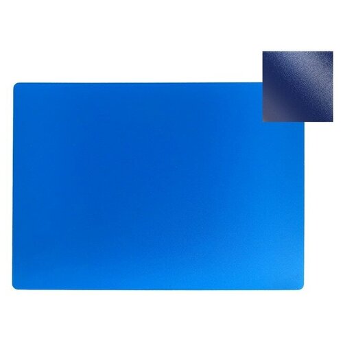 Накладка на стол пластиковая А4, 339 х 244 мм, 500 мкм, прозрачная, тёмно-синяя (подходит для офиса)