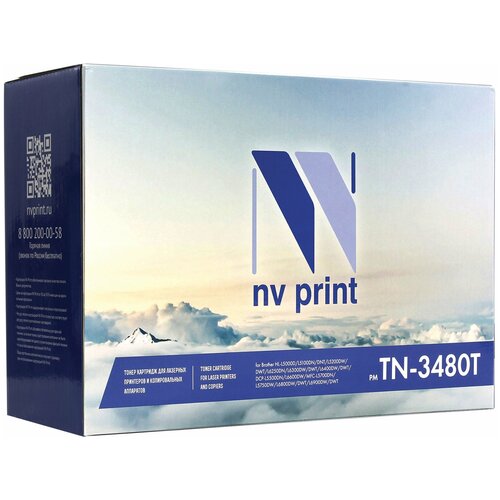Картридж для лазерных принтеров NV PRINT Brother HL-L5000D, L5100DN, L5200DW, 8000 стр NV-TN3480 картридж ds dcp l5500dn