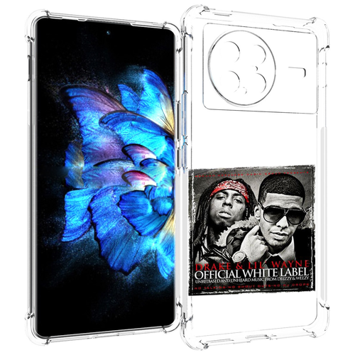Чехол MyPads Drake - Official White Label для Vivo X Note 5G задняя-панель-накладка-бампер