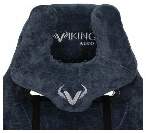 Кресло игровое Zombie VIKING KNIGHT Fabric синий Light-27 с подголов. крестовина металл VIKING KNIGHT LT27 - фотография № 8