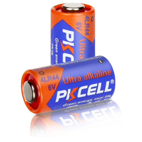 Батарейка щелочная ALKALINE 4LR44 6V (комплект 2 штуки) элемент питания литиевый 2cr1 3n на 6в profi r 2cr1 3n bl1 robiton код заказа 13708