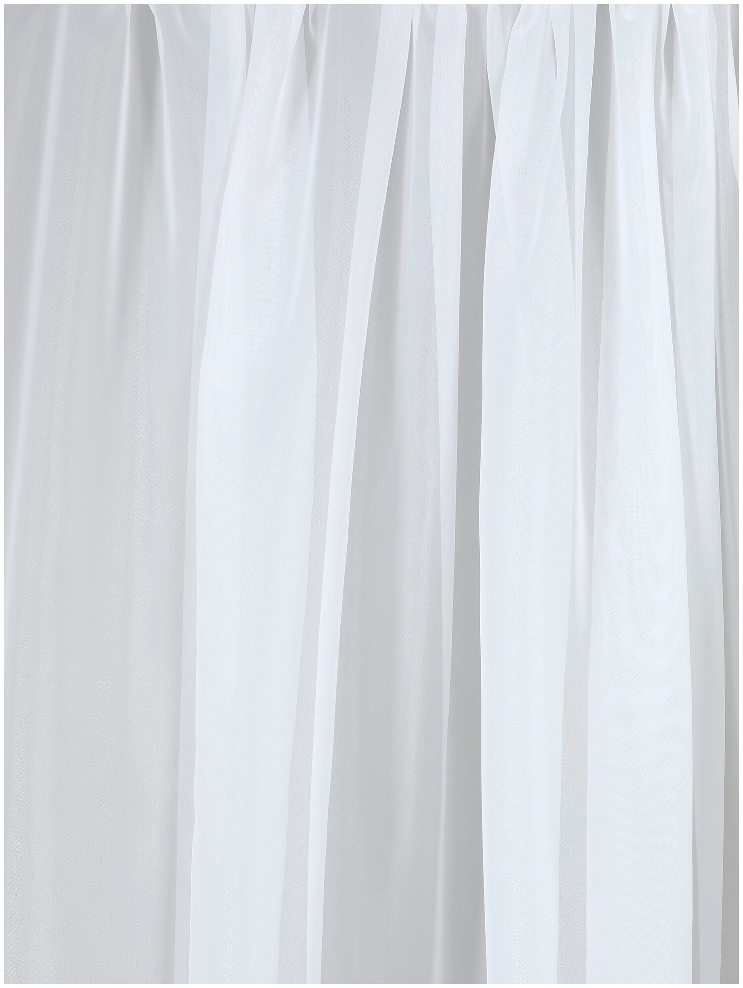 Тюль вуаль короткий в гостиную спальню детскую на кухню 150х140см, цвет белый