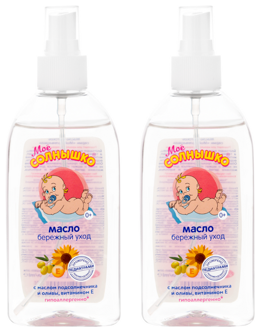 фото МОЁ солнышко Масло детское, бережный уход 200мл. Х2