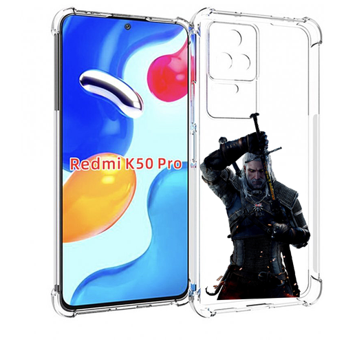 Чехол MyPads The-Witcher-3-Ведьмак для Xiaomi Redmi K50 / K50 Pro задняя-панель-накладка-бампер