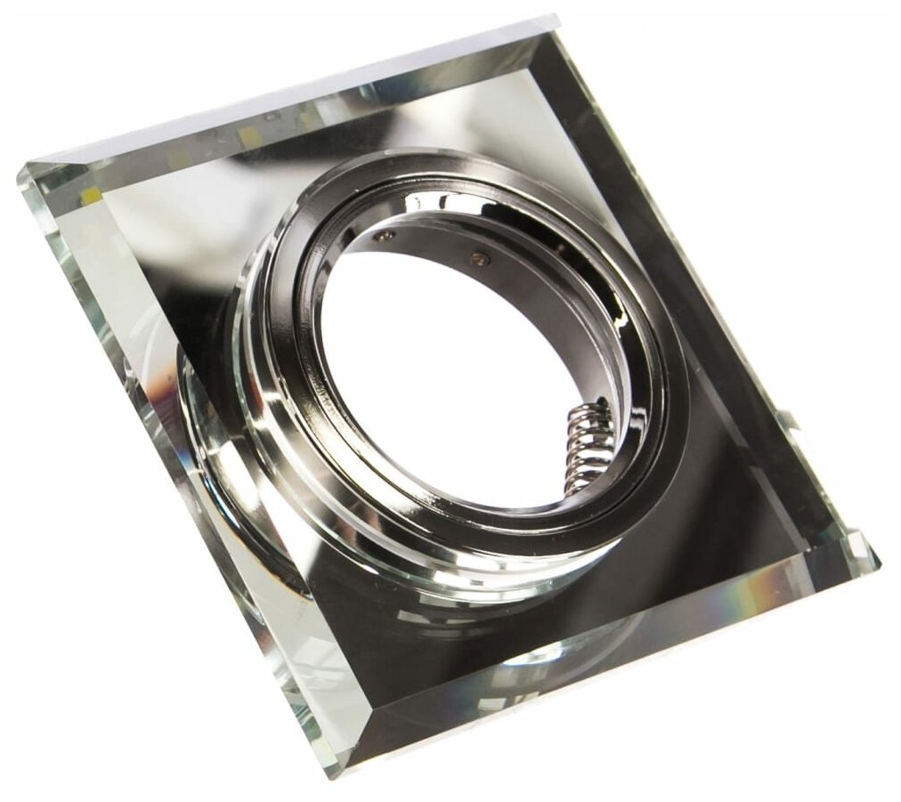 BL062 Светильник Backlight Gu5.3 LED 4100K 1/40 квадрат, кристалл/хром Gauss - фото №1