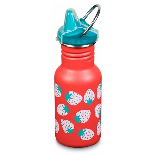 фото Детская бутылка klean kanteen kid classic narrow sippy, coral strawberries, 355 мл