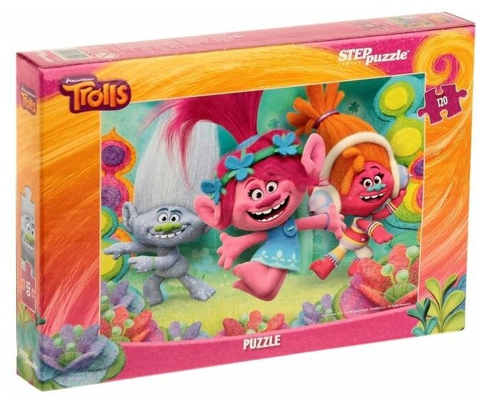 Пазлы Trolls 120 элементов микс