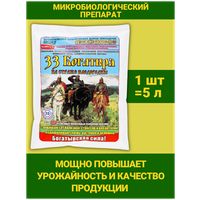 33 Богатыря Удобрение для оздоровления почвы, почвооздоравливающий препарат. 1 упаковка 5 л. ОЖЗ Кузнецова