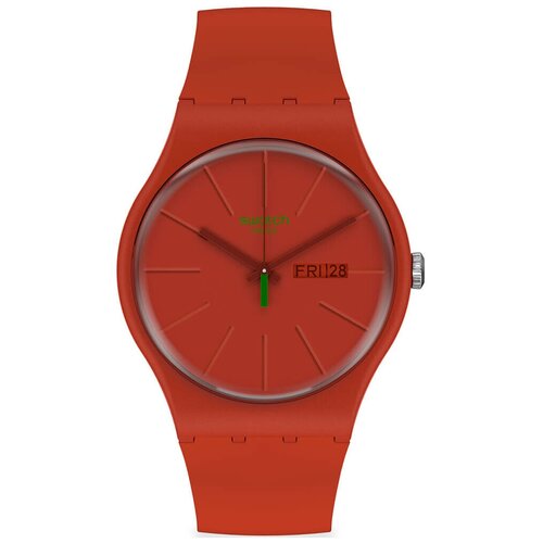 Наручные часы swatch, красный