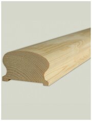 Перила деревянные под 50 балясину для поручней и перил / 1000х42х65 - (упаковка 4 штуки)