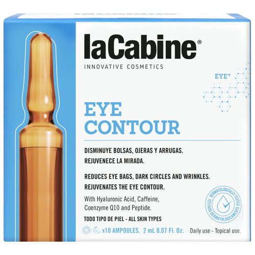 LaCabine Концентрированная сыворотка в ампулах для контура век Eye Contour Ampoules, 10 шт. концентрированная сыворотка в ампулах стимулятор коллагена 1 х 2 мл lacabine lacabine collagen boost ampoules 2 мл