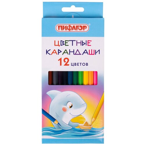 Карандаши цветные пифагор 