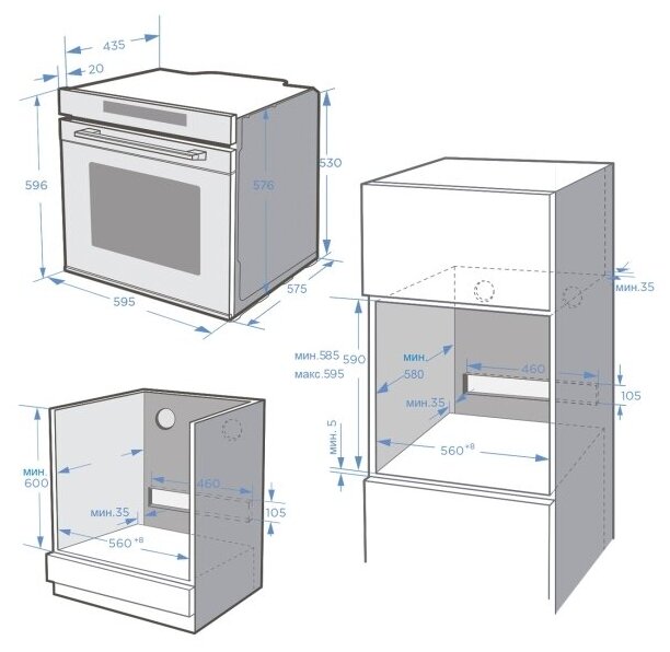 Духовой шкаф Midea - фото №2