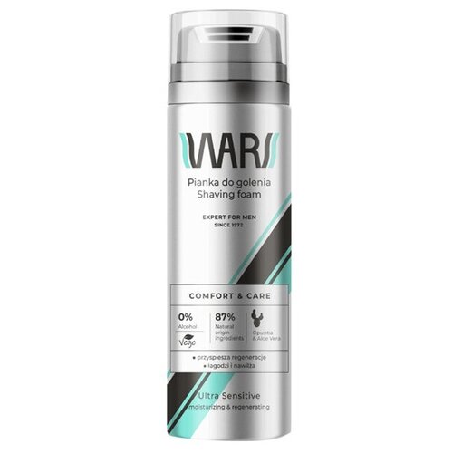 Wars Мужской Expert for Men Ultra Sensitive Пена для бритья для чувствительной кожи 200мл