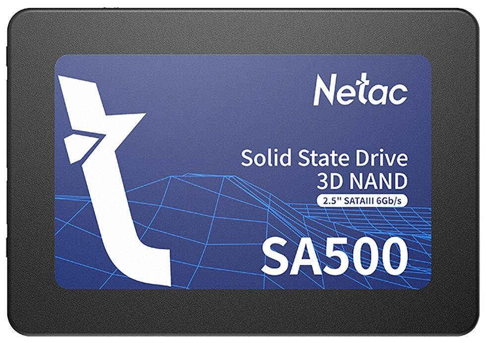 Накопитель SSD Netac 2.5" 512Гб SATA (NT01SA500-512-S3X)