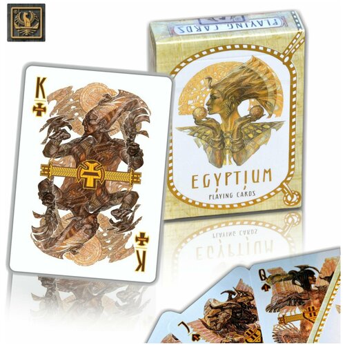 Игральные карты Egyptium 54 штуки / Дизайнерская колода Боги Египта / Покерные карты бумажные / Egyptium playing cards